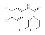 Urea,N'-(3,4-dichlorophenyl)-N,N-bis(2-hydroxyethyl)-结构式