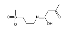 N-(3-methylsulfonylpropyl)-3-oxobutanamide Structure