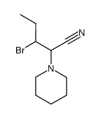 3-Bromo-2-piperidin-1-yl-pentanenitrile结构式