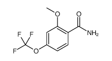 2-METHOXY-4-(TRIFLUOROMETHOXY)BENZAMIDE结构式