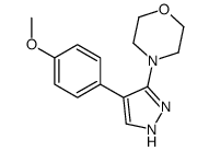 4-[4-(4-methoxyphenyl)-1H-pyrazol-5-yl]morpholine结构式