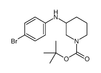1-Boc-3-(4-溴苯氨基)-哌啶结构式