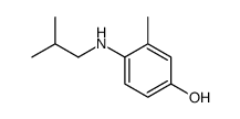4-(2-甲基丙氨基)-3-甲基苯酚结构式