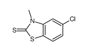 5-chloro-3-methyl-1,3-benzothiazole-2-thione结构式
