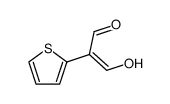 (Z)-3-Hydroxy-2-thiophen-2-yl-propenal结构式