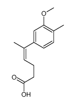 5-(3-methoxy-4-methylphenyl)hex-4-enoic acid结构式
