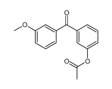 3-ACETOXY-3'-METHOXYBENZOPHENONE structure