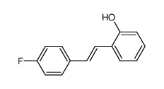 (E)-1-hydroxy-2-(4-fluoro)styrylbenzene结构式