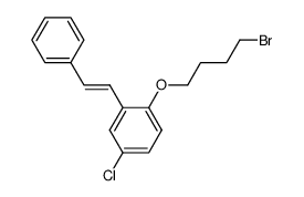 1-(4-Bromo-butoxy)-4-chloro-2-((E)-styryl)-benzene Structure