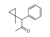1-(1-methylcyclopropyl)-1-phenylpropan-2-one Structure