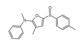 N,3-dimethyl-5-(4-methylphenyl)sulfinyl-N-phenylfuran-2-amine Structure