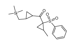 (2-methyl-1-(phenylsulfonyl)cyclopropyl)(2-((trimethylsilyl)methyl)cyclopropyl)methanone结构式