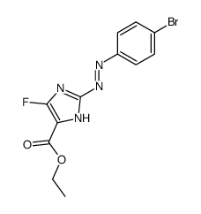 ethyl 2-((p-bromophenyl)azo)-4-fluoroimidazole-5-carboxylate Structure