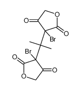 2,2-bis-(3-bromo-2,4-dioxo-tetrahydro-[3]furyl)-propane结构式