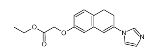 ethyl (5,6-dihydro-7-(1H-imidazol-1-yl)-2-naphthalenyl)oxyacetate Structure