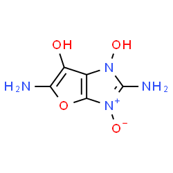 1H-Furo[2,3-d]imidazol-6-ol,2,5-diamino-1-hydroxy-,3-oxide structure