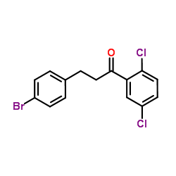 3-(4-Bromophenyl)-1-(2,5-dichlorophenyl)-1-propanone结构式