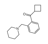 CYCLOBUTYL 2-(PIPERIDINOMETHYL)PHENYL KETONE结构式