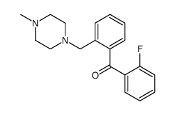 2-FLUORO-2'-(4-METHYLPIPERAZINOMETHYL) BENZOPHENONE structure