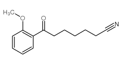7-(2-methoxyphenyl)-7-oxoheptanenitrile Structure