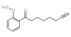 7-(2-methoxyphenyl)-7-oxoheptanenitrile structure