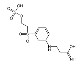 2-[3-[(3-amino-3-oxopropyl)amino]phenyl]sulfonylethyl hydrogen sulfate Structure