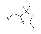 5-(bromomethyl)-2,4,4-trimethyl-1,3-dioxolane结构式