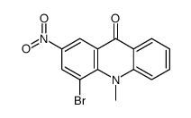 4-bromo-10-methyl-2-nitroacridin-9-one结构式