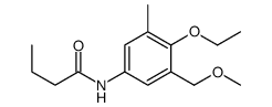 N-[4-ethoxy-3-(methoxymethyl)-5-methylphenyl]butanamide结构式