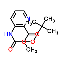 METHYL 3-((TERT-BUTOXYCARBONYL)AMINO)PICOLINATE Structure