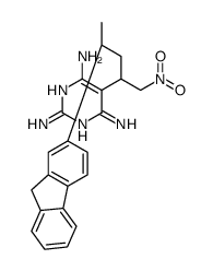 5-[4-(9H-fluoren-2-yl)-1-nitropentan-2-yl]pyrimidine-2,4,6-triamine Structure