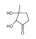 (2R,3S)-2,3-dihydroxy-3-methylcyclopentan-1-one Structure