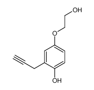 4-(2-hydroxyethoxy)-2-prop-2-ynylphenol Structure