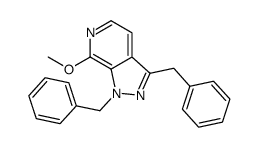 1,3-dibenzyl-7-methoxypyrazolo[3,4-c]pyridine结构式