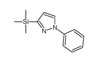 trimethyl-(1-phenylpyrazol-3-yl)silane Structure