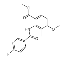 2-(4-fluoro-benzoylamino)-4-methoxy-3-methyl-benzoic acid methyl ester Structure