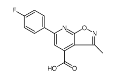 Isoxazolo[5,4-b]pyridine-4-carboxylic acid, 6-(4-fluorophenyl)-3-methyl结构式