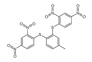 1,2-bis[(2,4-dinitrophenyl)sulfanyl]-4-methylbenzene Structure