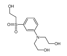 2-[N-(2-hydroxyethyl)-3-(2-hydroxyethylsulfonyl)anilino]ethanol结构式