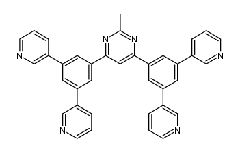 4,6-双(3,5-二(3-吡啶)基苯基)-2-甲基嘧啶结构式