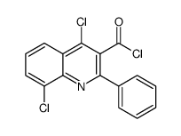 4,8-dichloro-2-phenylquinoline-3-carbonyl chloride Structure