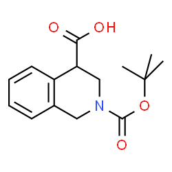2-(叔-丁氧羰基)-1,2,3,4-四氢异喹啉-4-羧酸结构式