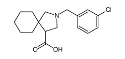 2-Azaspiro[4.5]decane-4-carboxylic acid, 2-[(3-chlorophenyl)methyl] Structure