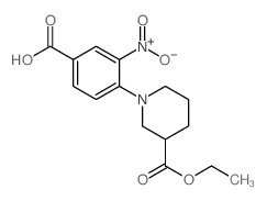 4-(3-ethoxycarbonylpiperidin-1-yl)-3-nitrobenzoic acid Structure