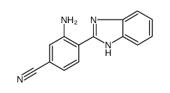 3-amino-4-(1H-benzimidazol-2-yl)benzonitrile结构式