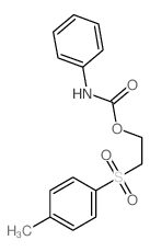 Ethanol,2-[(4-methylphenyl)sulfonyl]-, phenylcarbamate (9CI) structure