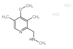 1-(4-methoxy-3,5-dimethylpyridin-2-yl)-N-methylmethanamine,dihydrochloride structure