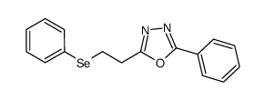2-phenyl-5-(2-(phenylselanyl)ethyl)-[1,3,4]oxadiazole结构式
