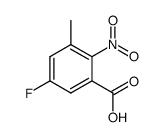 5-Fluoro-3-methyl-2-nitrobenzoicacid Structure