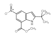 methyl 2-tert-butyl-5-nitro-1H-indole-7-carboxylate Structure